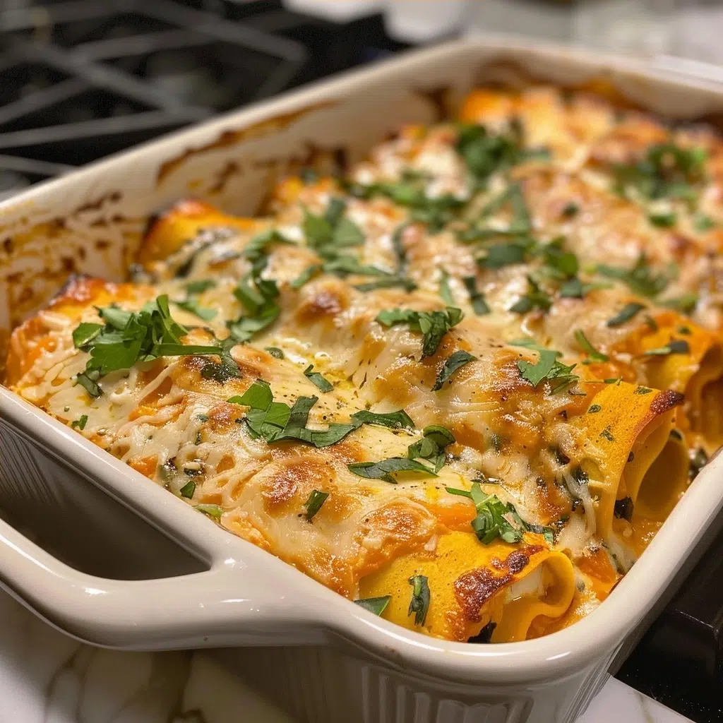 Creamy Butternut Squash Lasagna Roll Ups