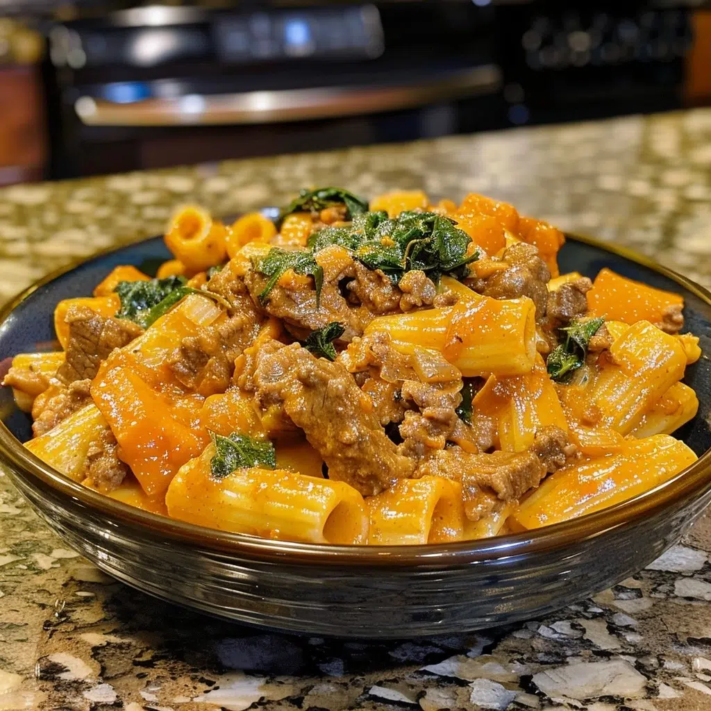 Creamy Beef Pumpkin Pasta