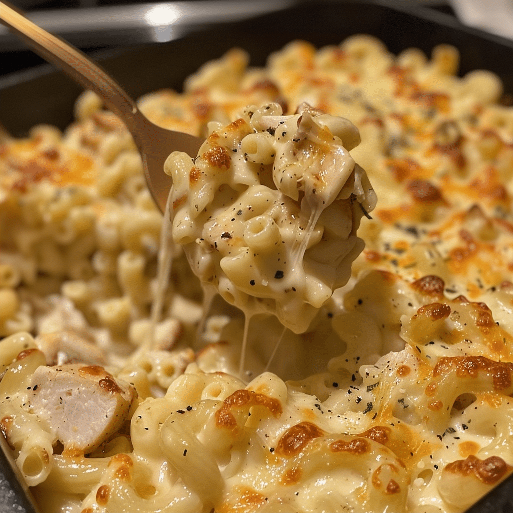 Protein Mac and Cheese with Chicken recipe