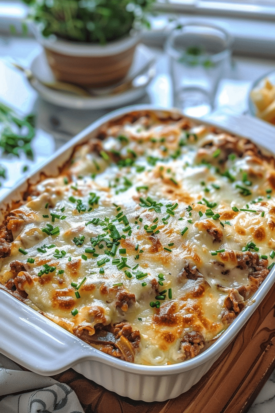 French Onion Ground Beef Casserole Recipe French Onion Ground Beef Casserole Recipe image 1785177941219