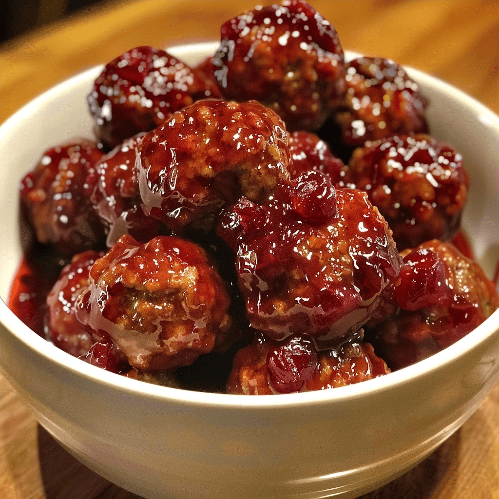 Cranberry Meatballs: A Savory Holiday Appetizer