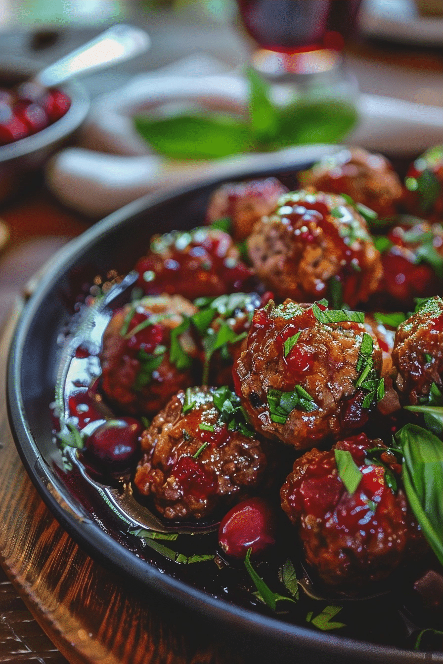 Cranberry Meatballs: A Savory Holiday Appetizer image 1785178340130