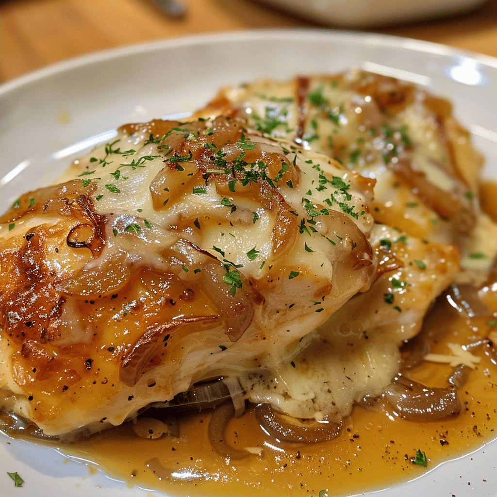 French Onion Chicken: A Savory One-Pan Masterpiece French Onion Chicken: A Savory One-Pan Masterpiece