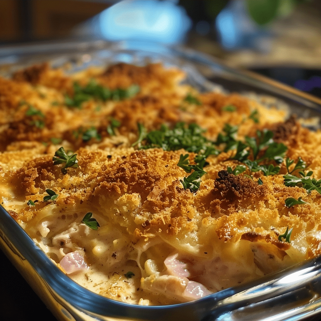 Turkey Chicken Cordon Bleu Casserole Recipe