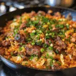Beef and Cabbage Rice Skillet for Quick Dinners Beef and Cabbage Rice Skillet for Quick Dinners