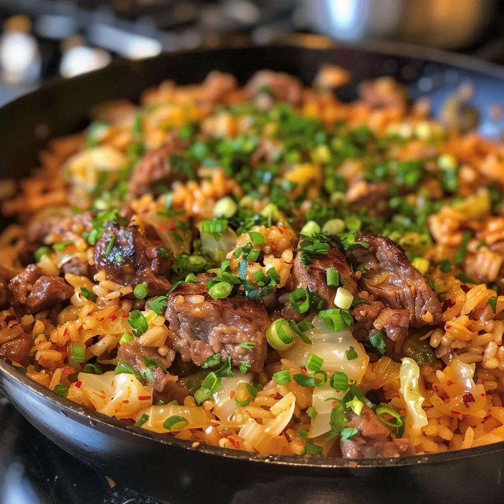 Beef and Cabbage Rice Skillet for Quick Dinners Beef and Cabbage Rice Skillet for Quick Dinners
