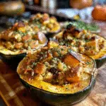 Thanksgiving Stuffed Acorn Squash for Your Holiday Table