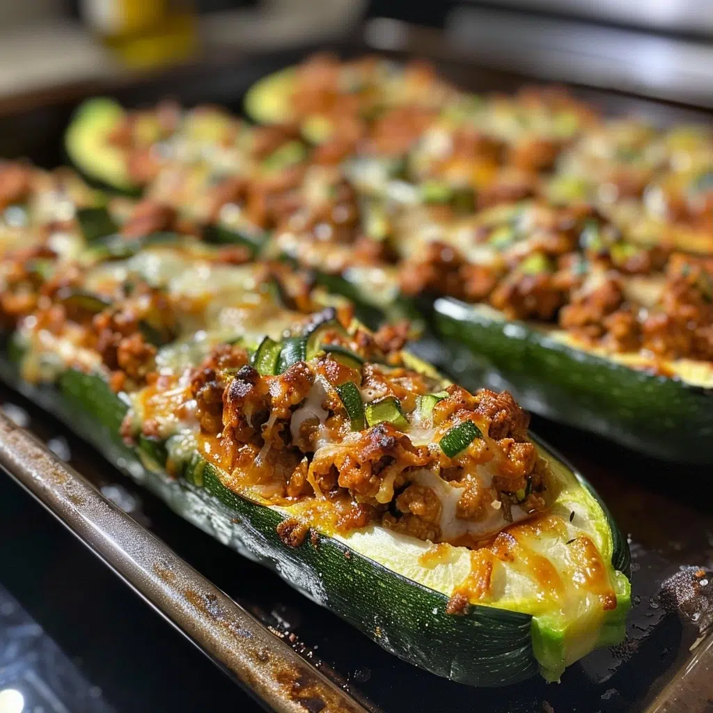 Ground Turkey Zucchini Boats Recipe