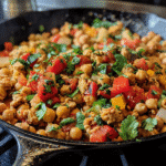 Chickpea Turkey Skillet for Easy Weeknight Dinners