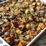 Mushroom Farro Stuffing: A Hearty Vegetarian Side Dish