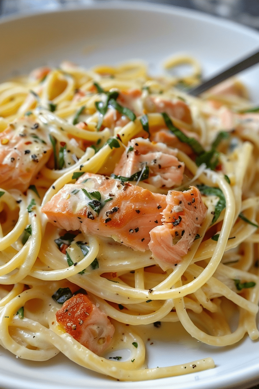 Creamy Salmon Pasta Recipe for Weeknight Dinners Creamy Salmon Pasta Recipe for Weeknight Dinners image 1787048592055