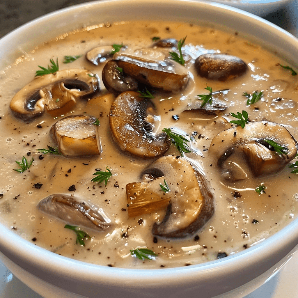 Creamy Mushroom Soup Recipe: Rich and Savory