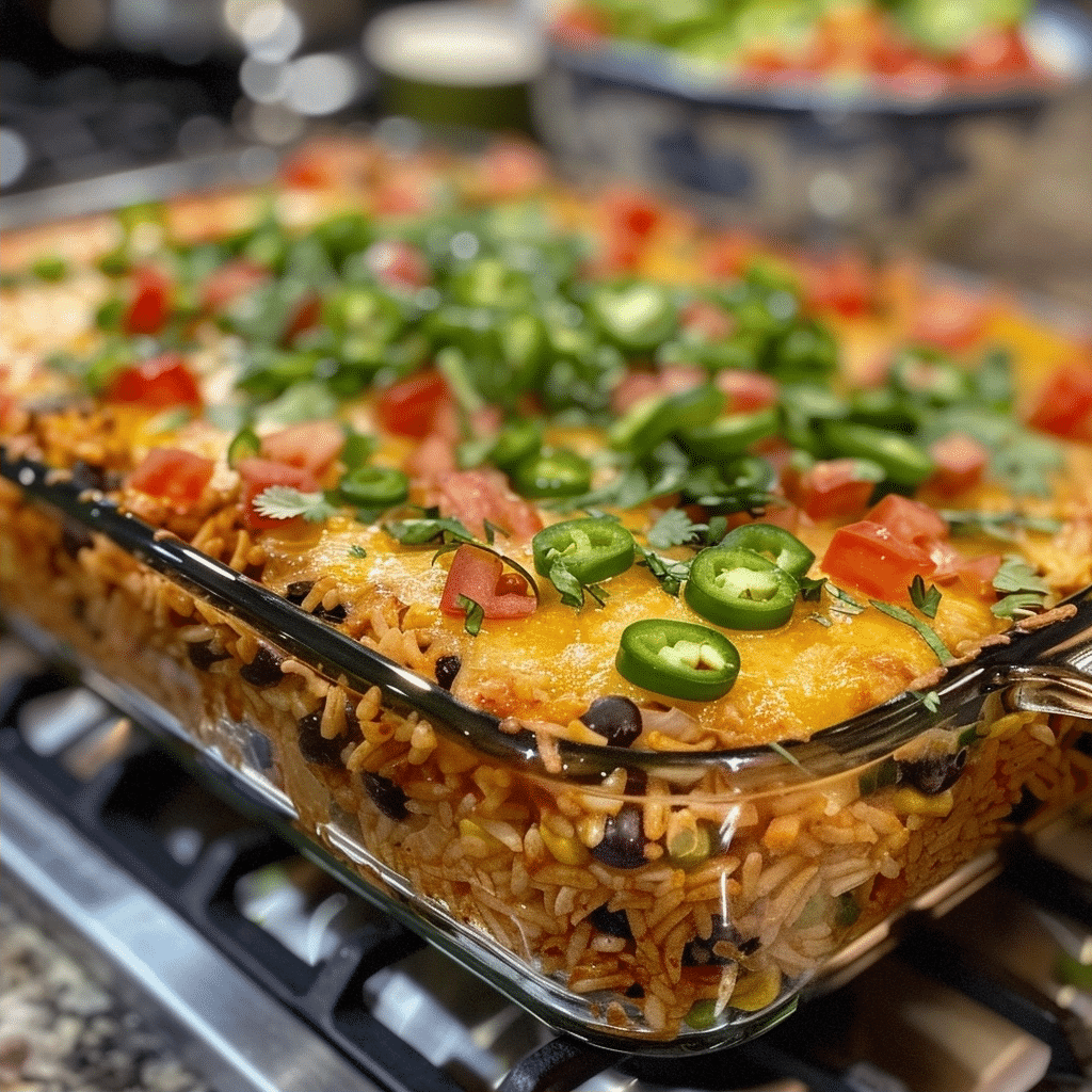 Black Bean Enchilada Rice Bake Recipe