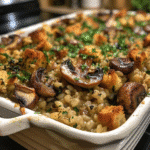 Mushroom Barley Bake: A Hearty Savory Vegetarian Casserole Mushroom Barley Bake: A Hearty Savory Vegetarian Casserole