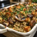 Mushroom Barley Bake: A Hearty Savory Vegetarian Casserole