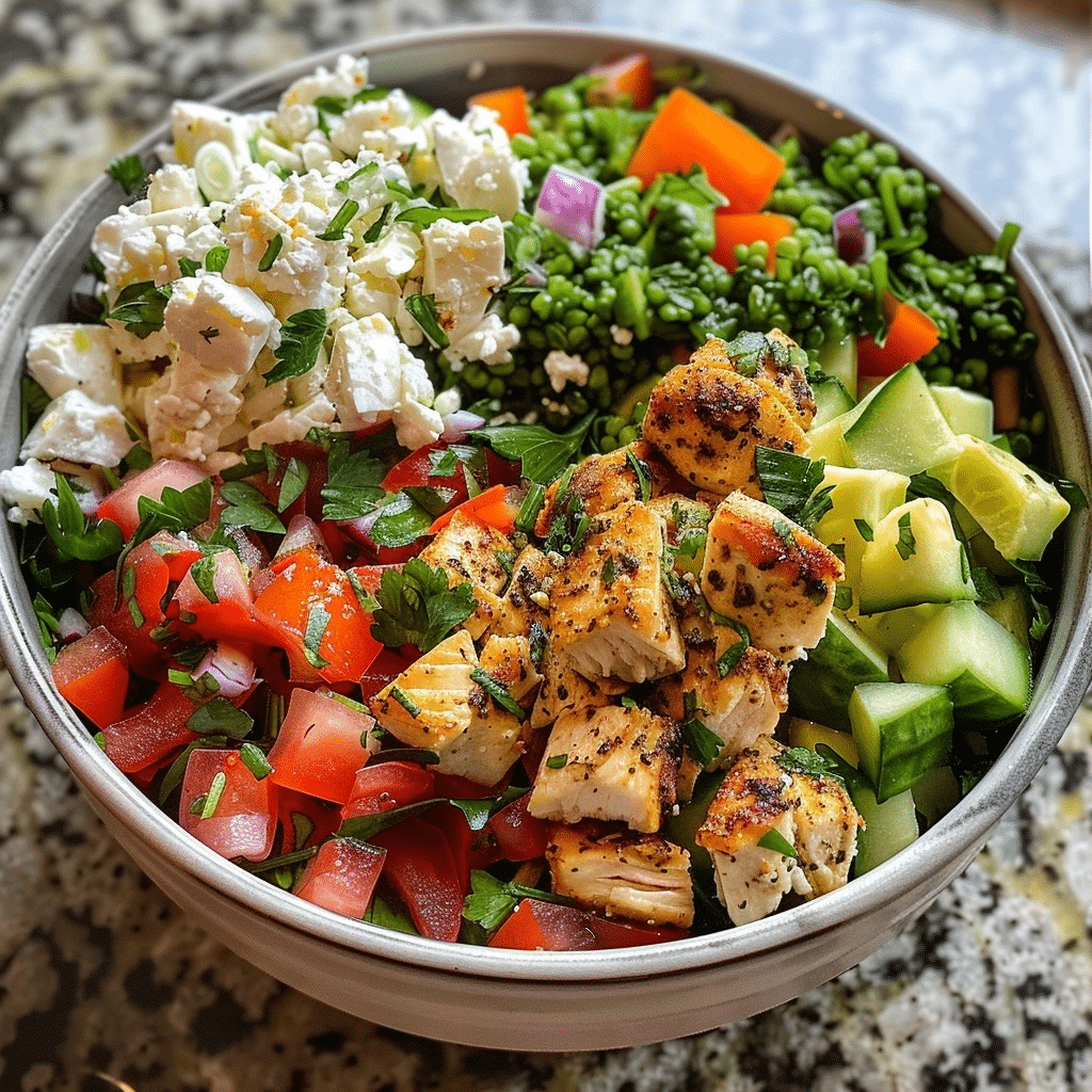 Chicken Herb Feta Bowls for Easy Healthy Dinners Chicken Herb Feta Bowls for Easy Healthy Dinners