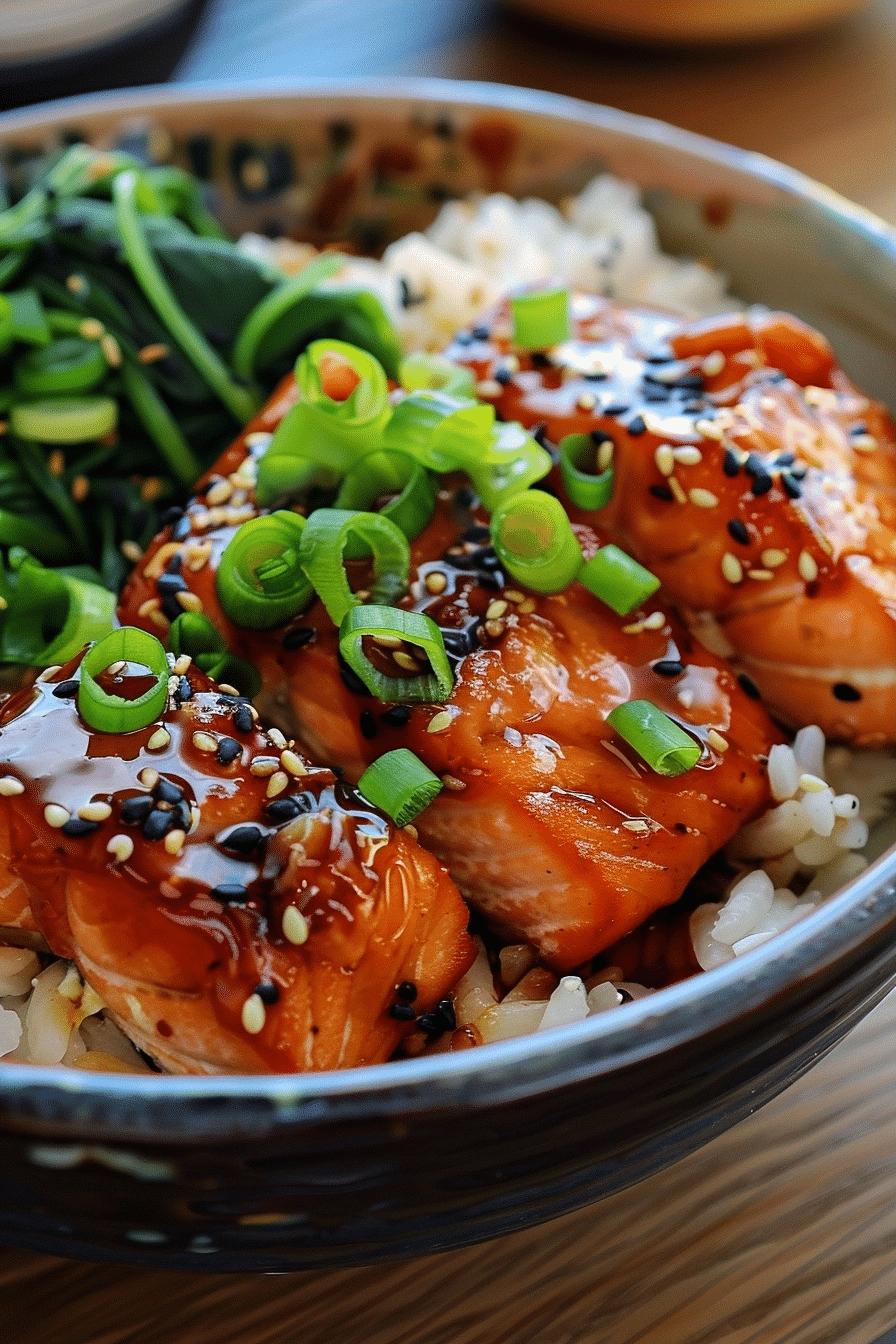 Honey Garlic Salmon Rice Bowls Recipe Honey Garlic Salmon Rice Bowls Recipe image 1788293924114