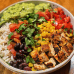 Cilantro Lime Chicken Burrito Bowl for Easy Dinners
