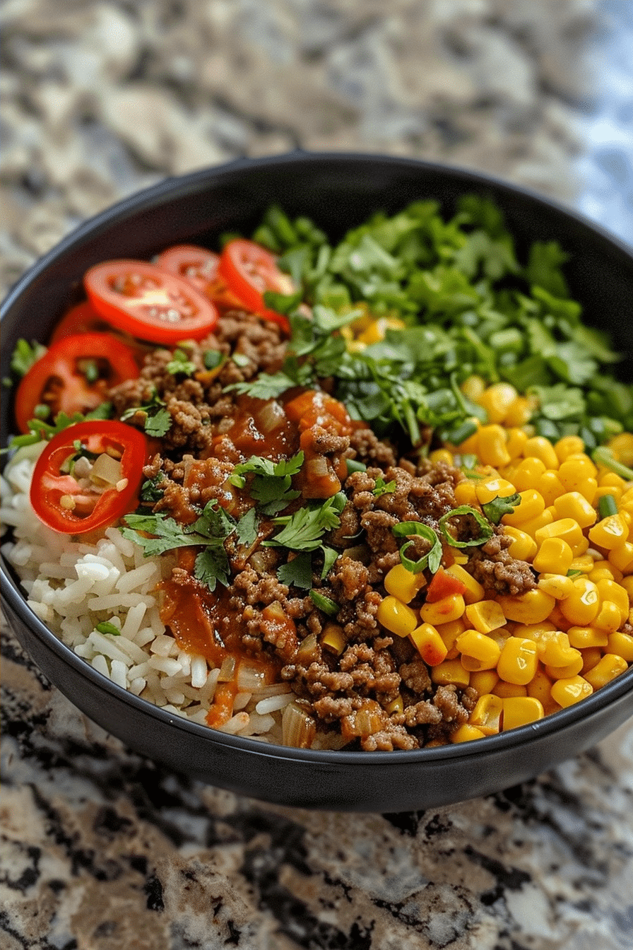Ground Beef Chipotle Corn Rice Bowl image 1788294032837