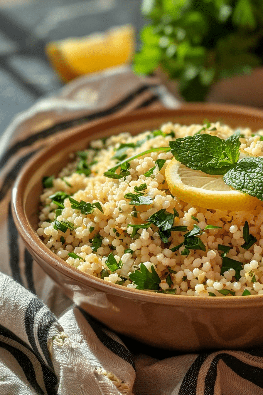 Lemon Herb Couscous: The Ultimate Refreshing Side Dish image 1788349540642